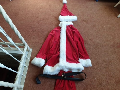 Kerstmankostuum Maat M